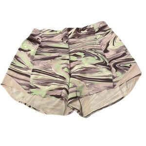 lululemon athletica Women's Swirl Pattern Shorts - Green and Brown
